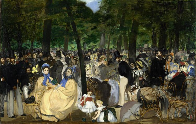 Edouard Manet Music in the Tuileries (nn02) Norge oil painting art